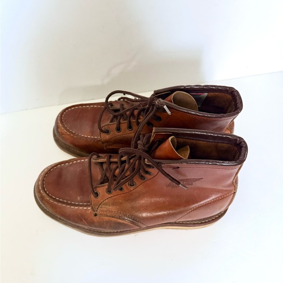 Red Wing 100th Anniversary Moc Toe Limited Edition Boots Sz 8.5 USA Leather - Picture 8 of 13